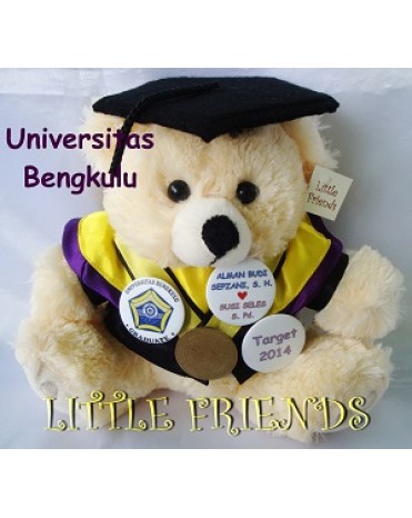Boneka Wisuda Universitas Bengkulu - Pendidikan (25 cm)